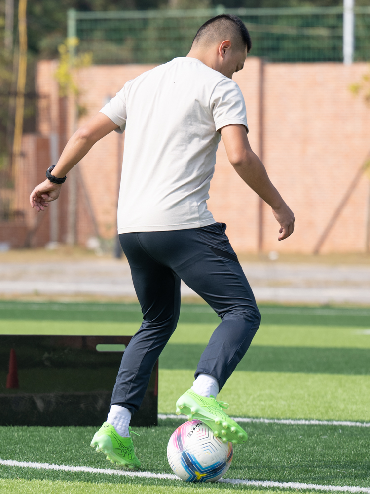 남자 축구 풋살 바지 츄리닝바지 드로스트링 팬츠 방수 레깅스핏 체육관 스포츠바지 로열블루 S - 상세 이미지 4