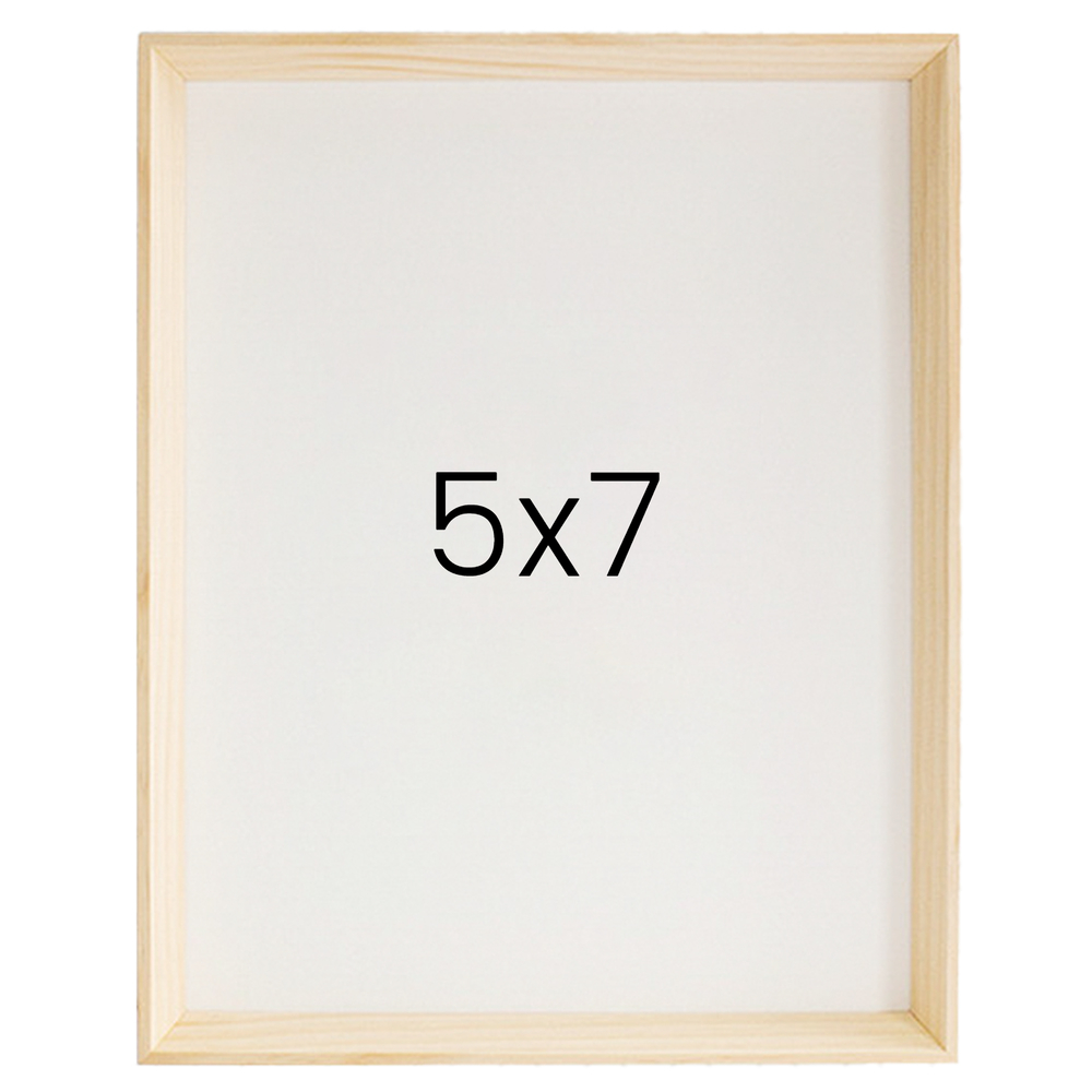5mm트윈 나무액자 사진액자 웨딩 포토테이블 인화 탁상 소형 5x7 127x177mm, 내츄럴 - 메인 이미지