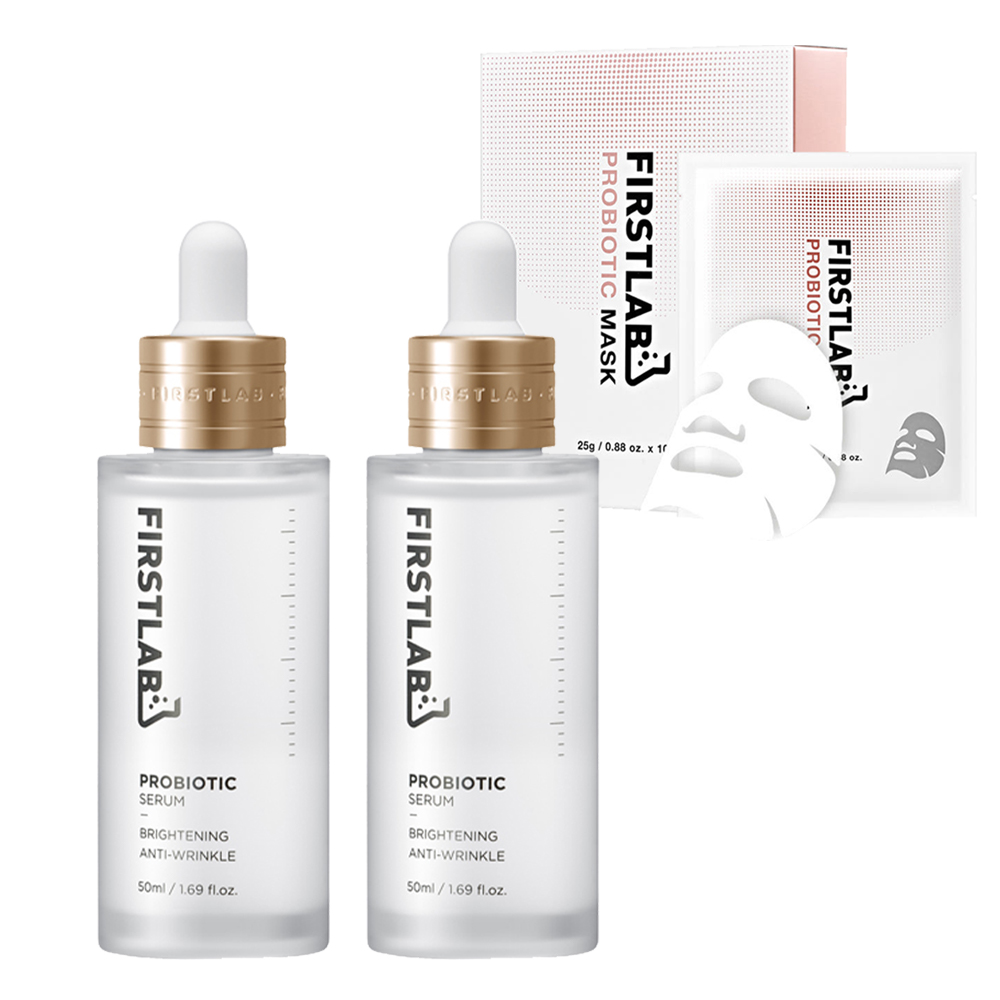퍼스트랩 프로바이오틱 세럼 50ml 2개 + 프로바이오틱 마스크 (season4) 10P - 상품 이미지