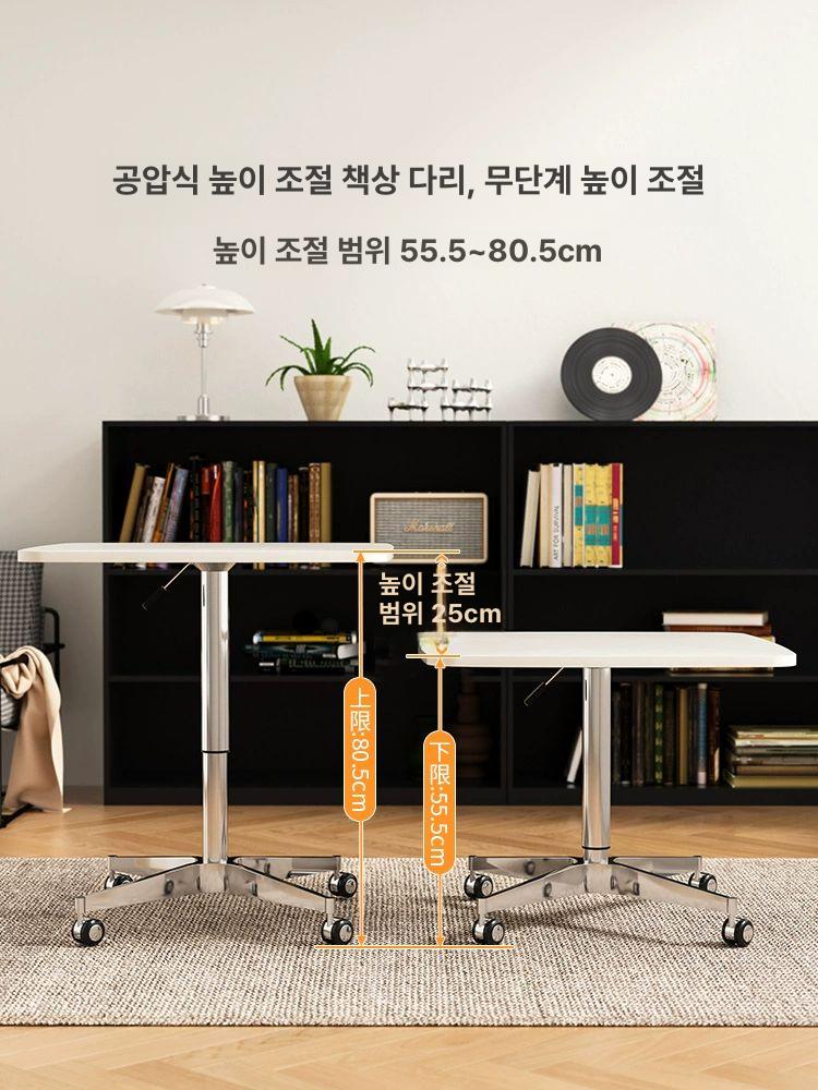 이동식 간이테이블 사각 보조 협탁 미니탁자 라운지 단일 테이블 사각 - 상세 이미지 2