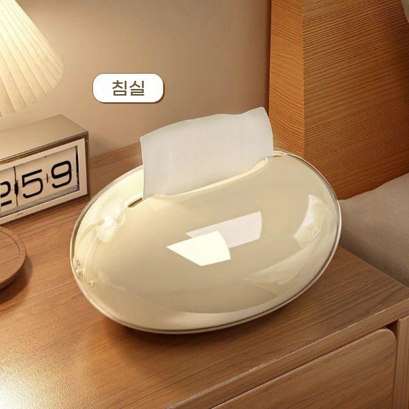 아크릴 타원형 디자인 티슈 케이스 인테리어 bying24 이미지 6