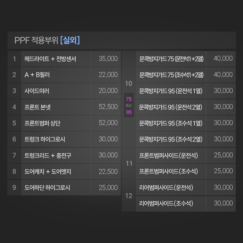 폴스타4 PPF필름 헤드라이트 전방센서 부분구매 저스트쉴드 - 상세 이미지 5