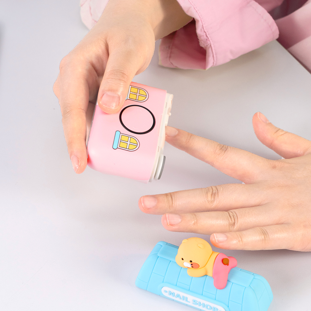 [슈퍼적립]카카오프렌즈 네일샵 전동 손톱깎이 (춘식이 레드/춘식이 스카이) - 상세 이미지 5