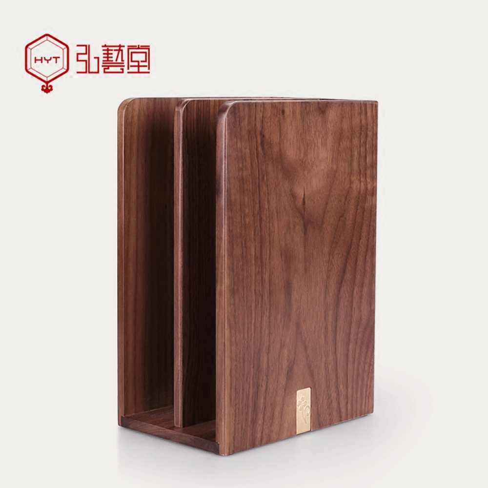 원목 서류 정리함 책꽂이형 파일 정리대 보관함 문구 폴더 - 상세 이미지 2