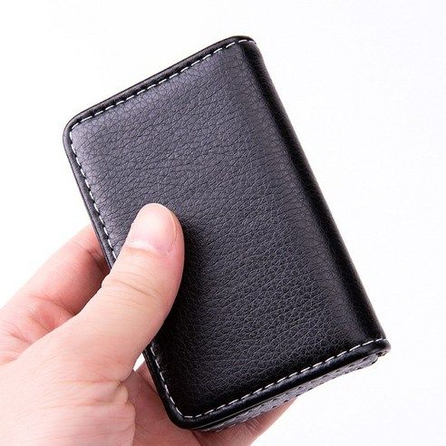 스토리빙 명함 케이스 클래식 미니 가죽 마그네틱 명함지갑 상품 이미지