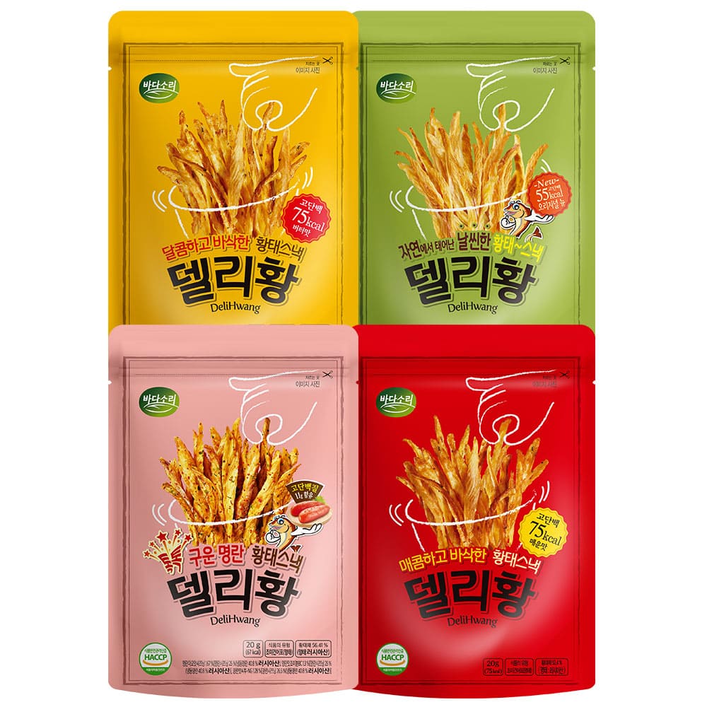 바다소리 델리황 황태포 올리브영 간식 단백질 황태과자 (4종) - 상세 이미지 2