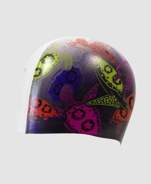 아레나 HD Adult Swimming Cap - Sea Turtles - 상세 이미지 3
