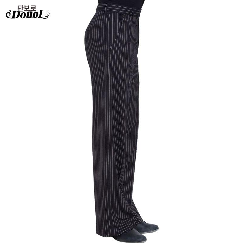 스트라이프 라틴댄스 봄가을 여자 바지 성인 포켓 있는 스트라이프 얇은 28 71cm - 상세 이미지 4
