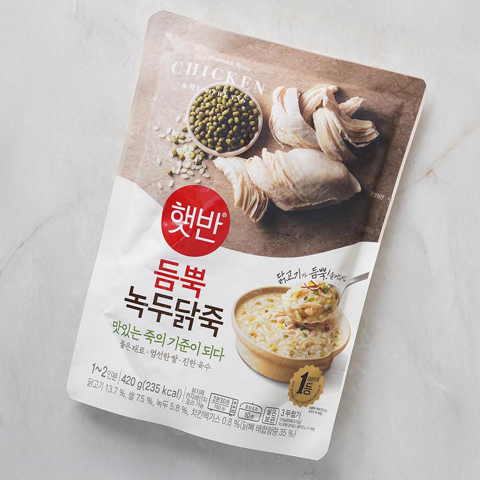 메가마트 CJ 햇반 듬뿍 녹두닭죽 420g - 상세 이미지 2