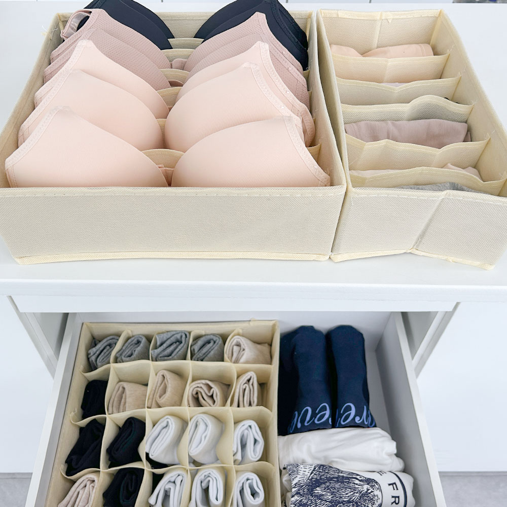 속옷 오픈형 칸막이 정리함 손수건 턱받이보관함 수영복정리 6칸 이미지 7