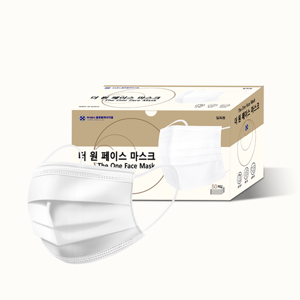 더원 대형 덴탈마스크 화이트 일회용 마스크 비말 100매