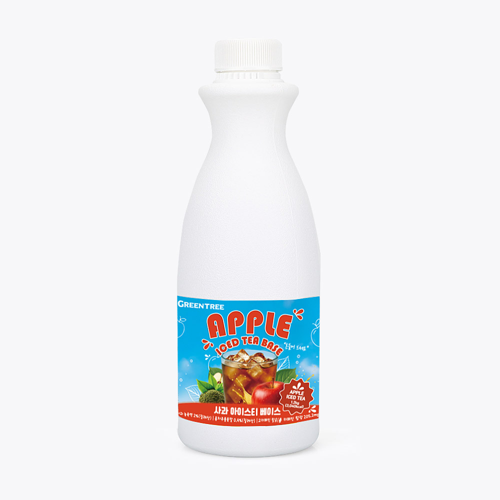 그린트리 사과아이스티 베이스 1.2kg 애플아이스티 사과홍차 원액 카페재료 - 상품 이미지
