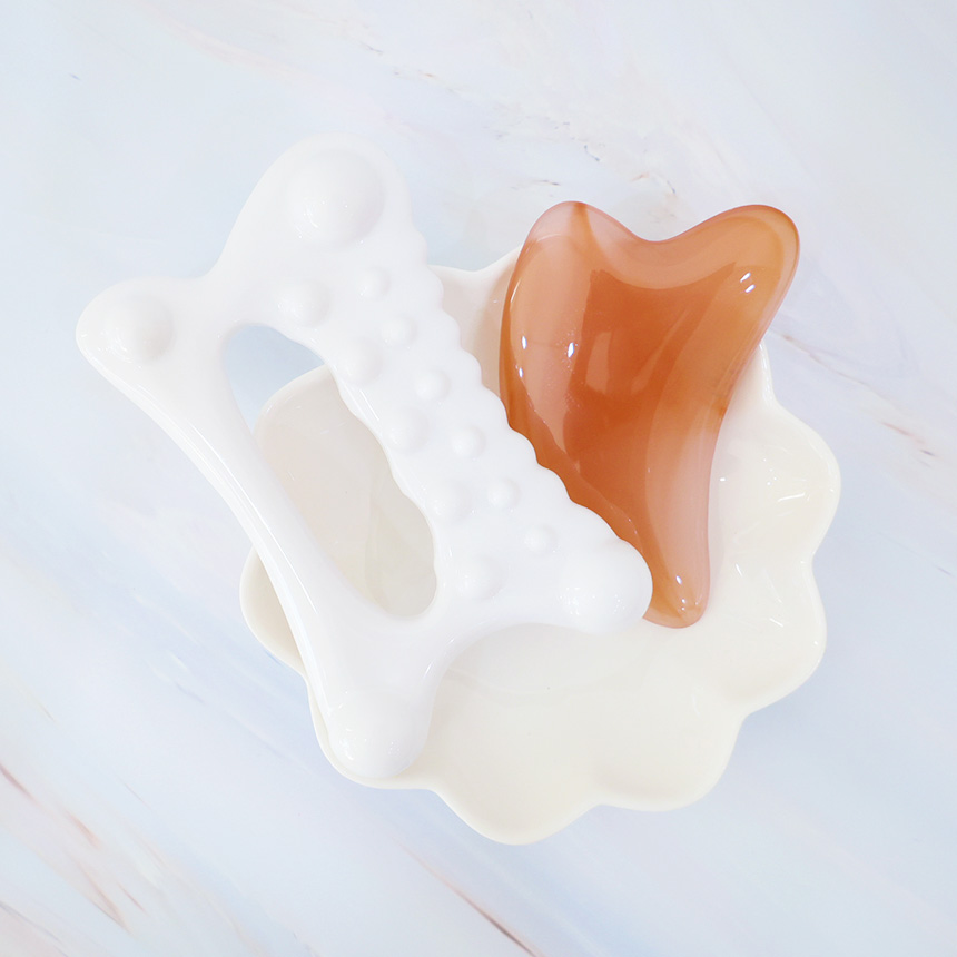 로에드 괄사 마사지 림프 마사지기 두피 바디 승모근 만능+하트 괄사세트 - 상세 이미지 4