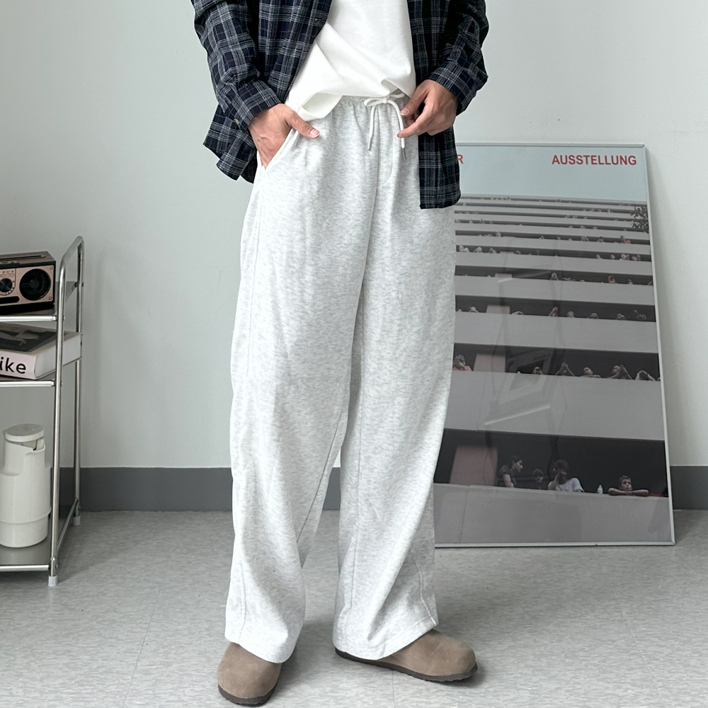 남자 바지 9부 10부 면 바지 밴딩 벌룬 팬츠 남자와이드팬츠 - 상세 이미지 2