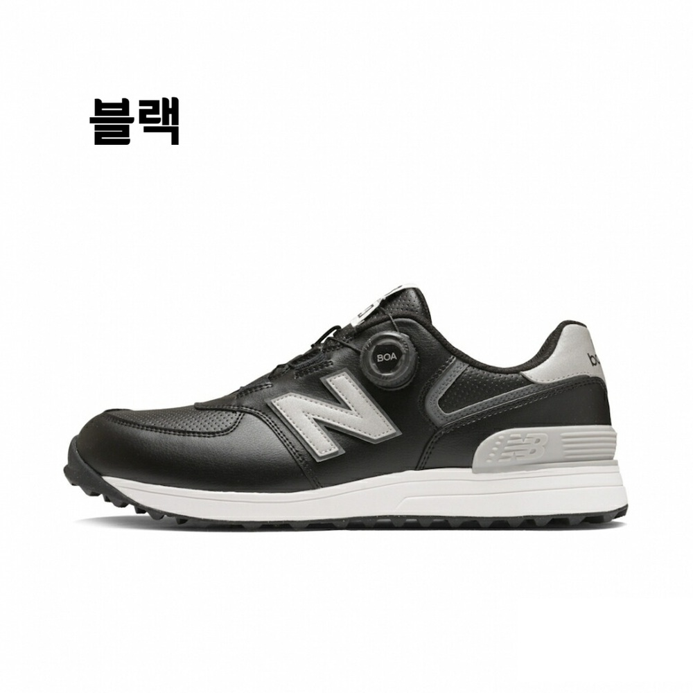 뉴발란스 574 V4 SL BOA 골프화 남성 운동화 UG5742E 화이트/네이비 260 - 상세 이미지 4