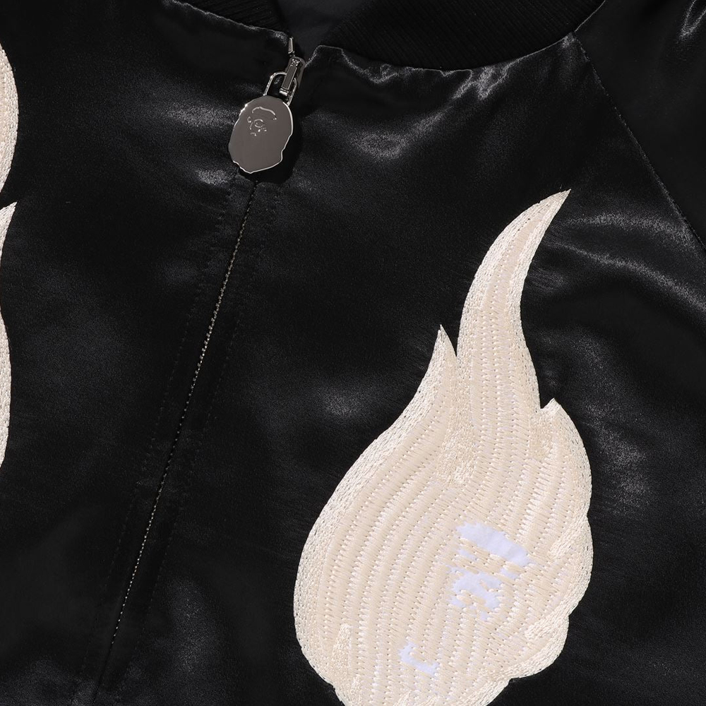 베이프 자켓 SKELETON LOGO SOUVENIR JACKET 1L80-140-322 - 상세 이미지 3
