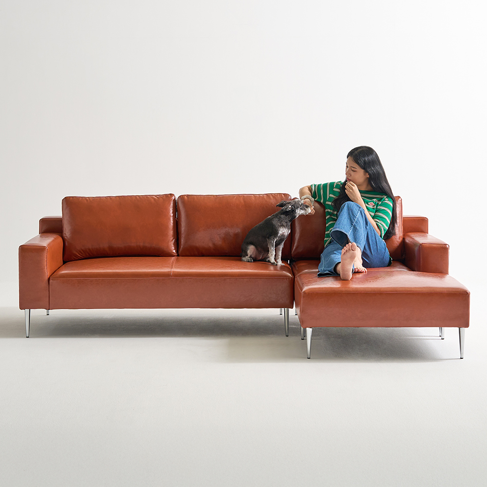 아르코 글로 4인용 거실 가죽 쇼파 푹신한 넓은 소파