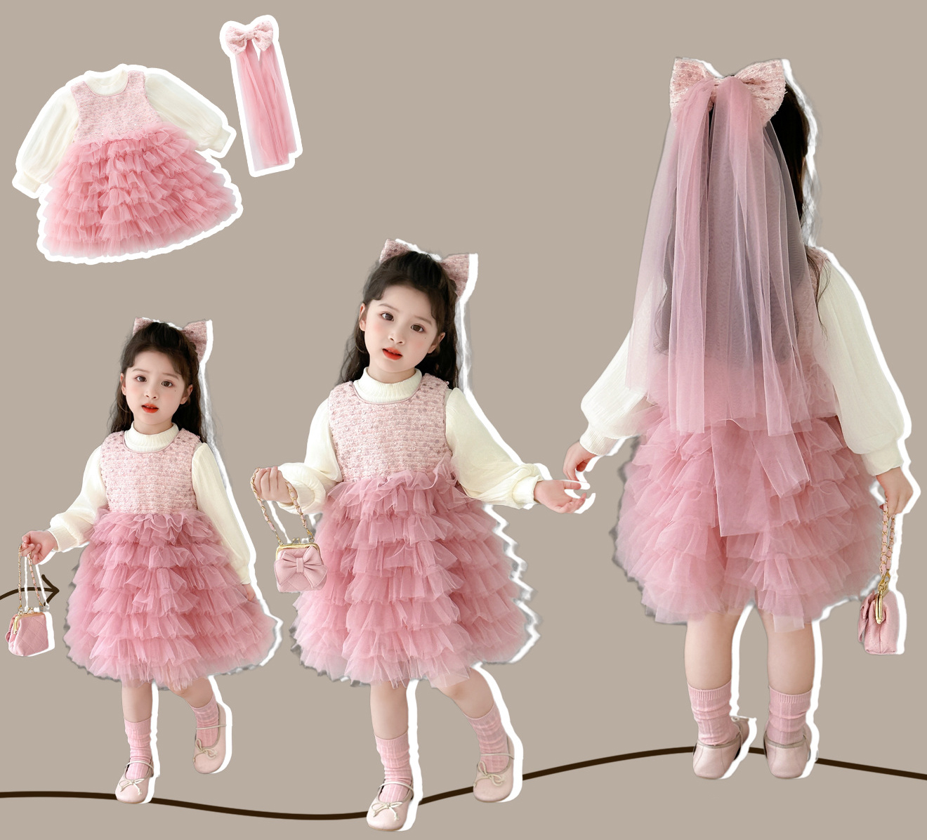 여아 드레스 공주 유아 드레스 아기 아동 원피스 레이스 샤 화동 하객 생일 파티 촬영룩