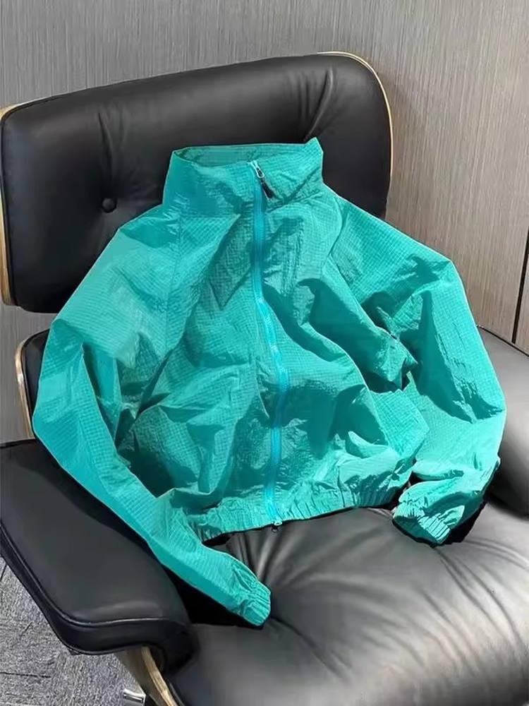 오버핏 밀리터리 바람막이 카모폴라주 바막 하이넥 집업 카모플라주 M - 상세 이미지 3