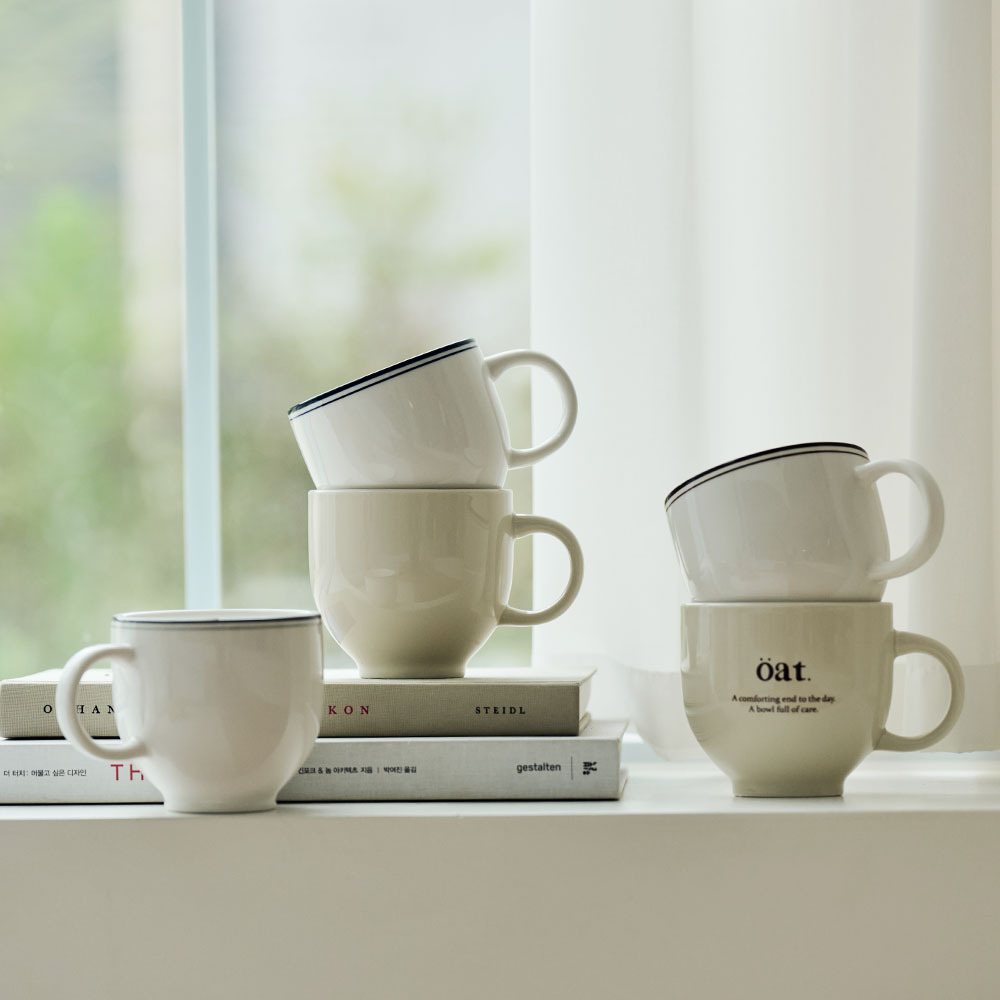 윤도자기 코지 국산 머그컵 도자기 커플 머그잔 제품 이미지