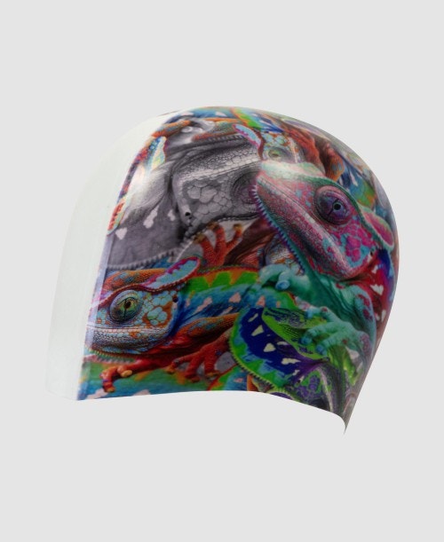 아레나 HD Adult Swimming Cap - Iguanas - 상세 이미지 3