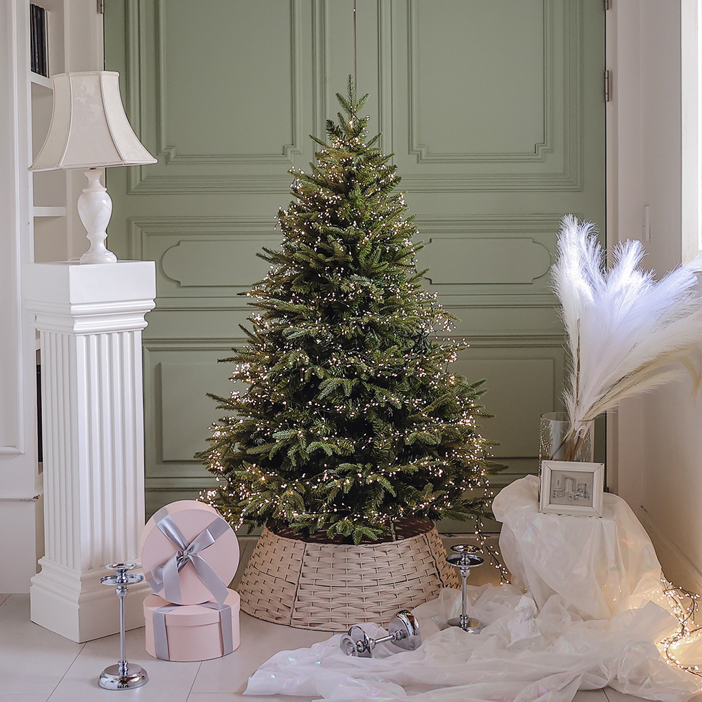 윈터스케치 크리스마스 트리 지네 전구 LED 5배 촘촘한 전구색 클러스터 1000구