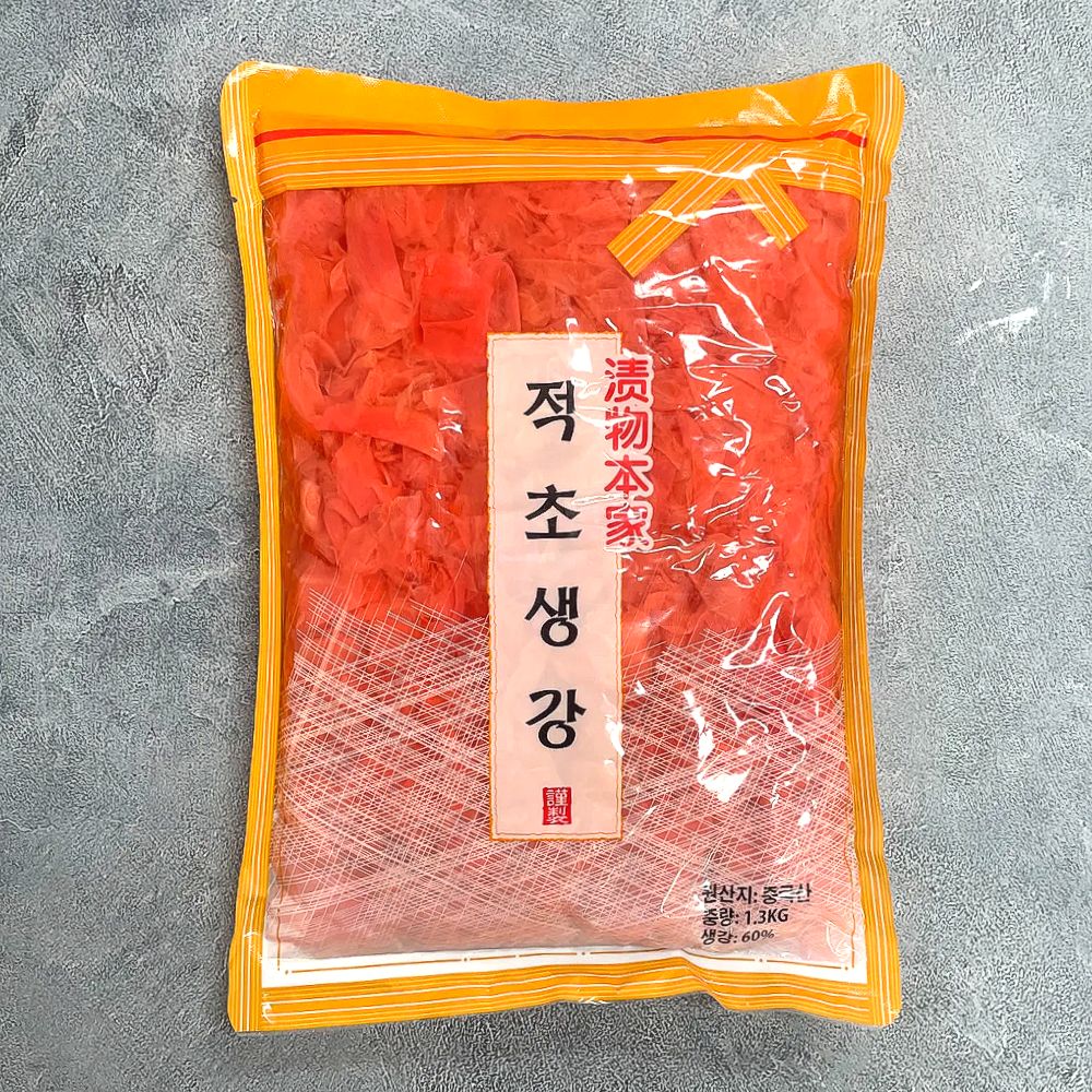 하나 적초생강 슬라이스 1.3kg 일식 초생강 업소용 대용량 - 상품 이미지