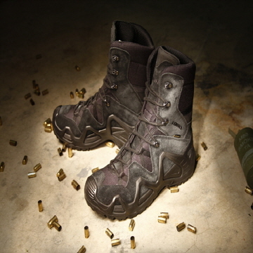LOWA 로바 제퍼 ZEPHYR GTX HI TF(8인치)- 블랙,데저트 탄(Black/Desert Tan) - 상품 이미지