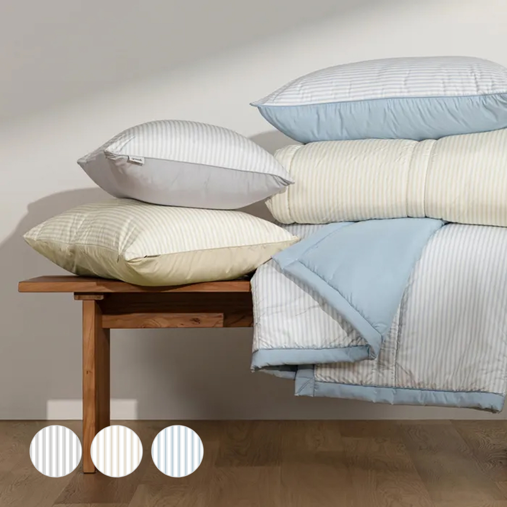 슬라운드 알러메디 스트라이프 알러지케어 먼지없는 사계절 겨울 차렵 이불 SS (FW25)