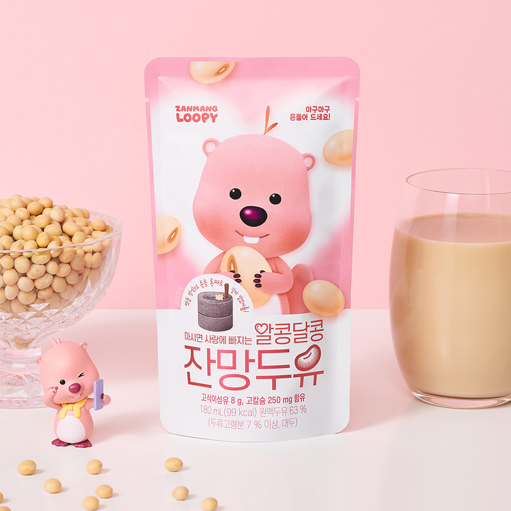 연두 잔망루피 알콩달콩 잔망두유 오리지널 180ml - 상세 이미지 3
