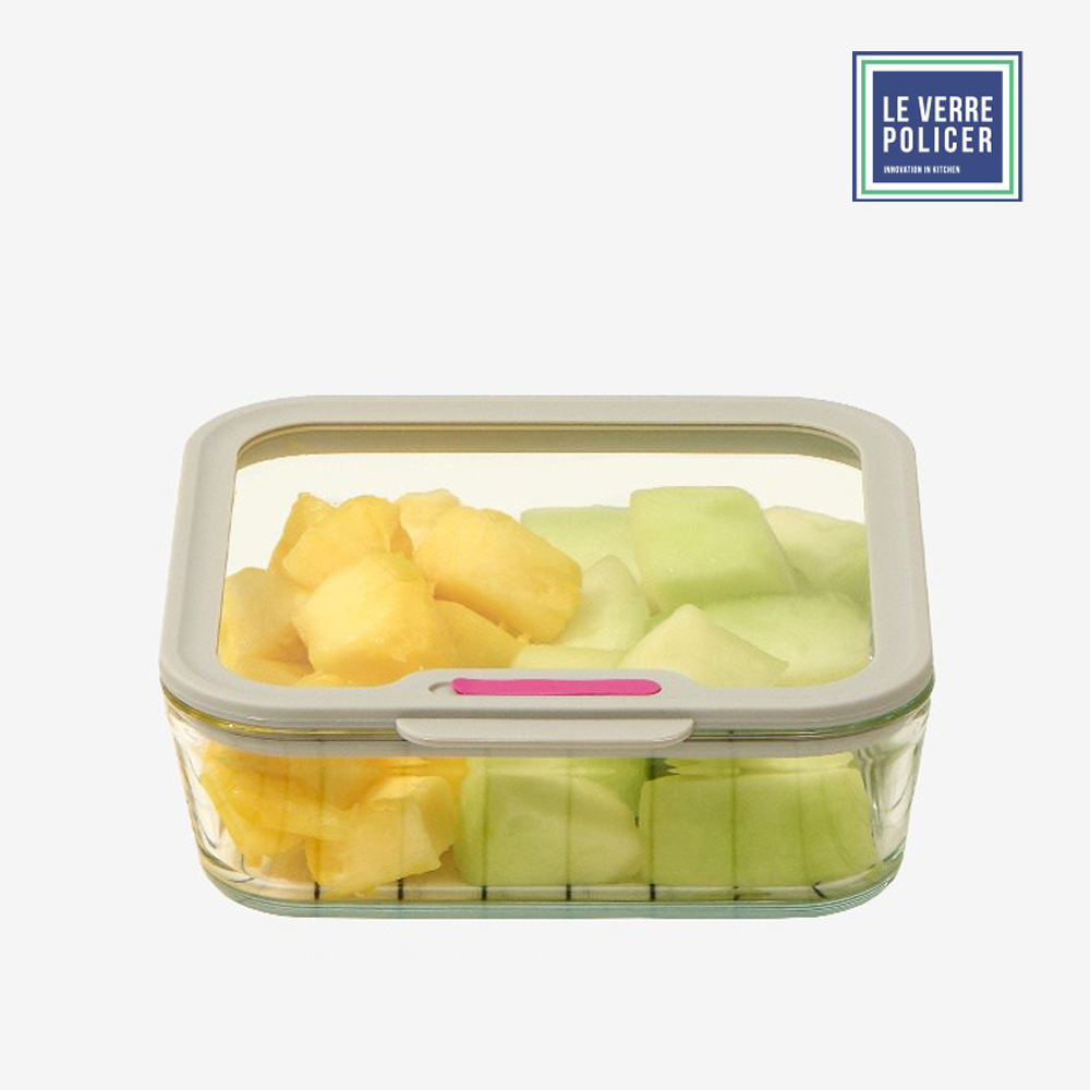 르베르폴리세 내열유리 냉장고정리 밀폐용기 1370ml, 1개 - 메인 이미지