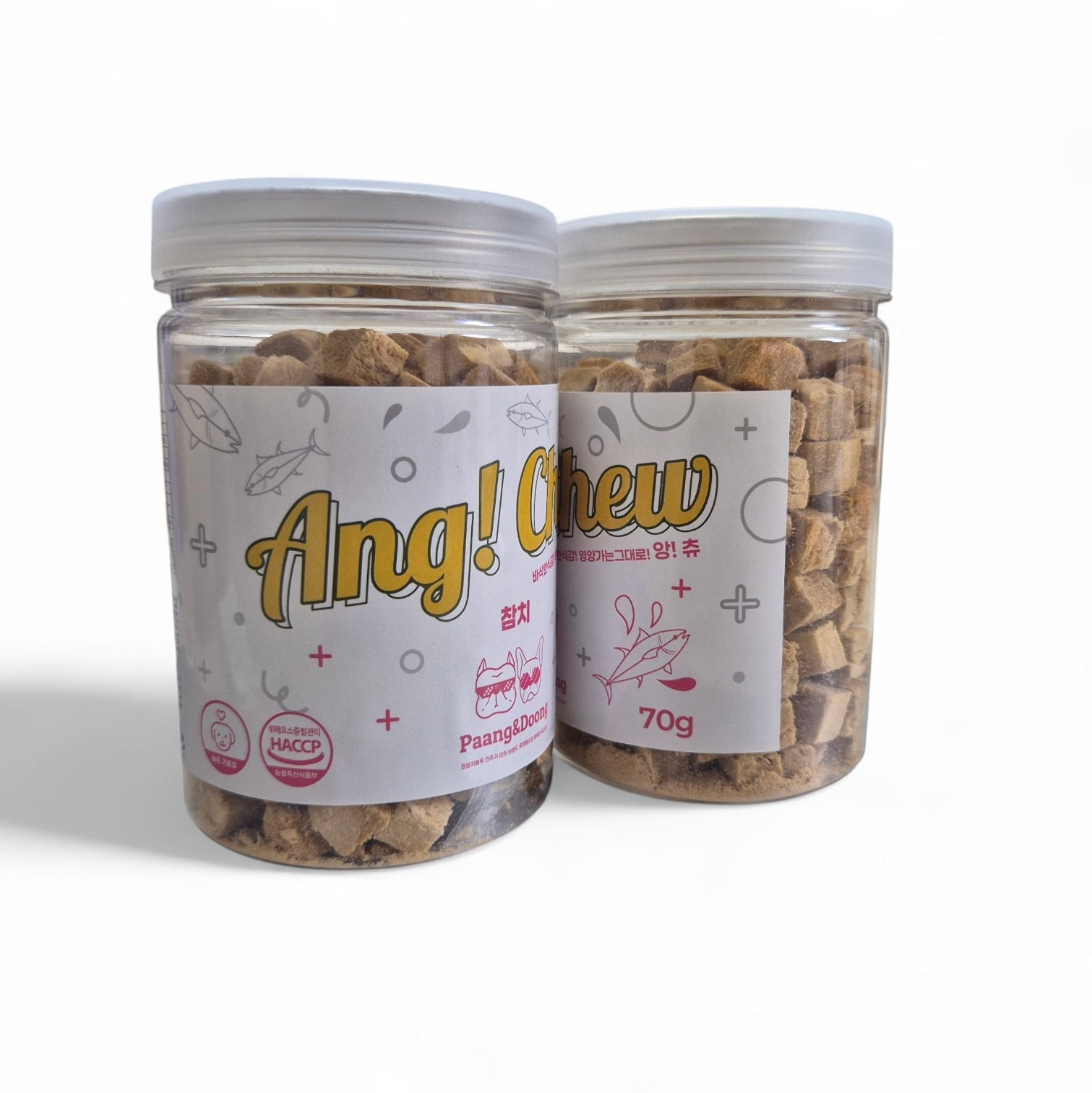HACCP인증 강아지 고양이 간식 팡앤둥 앙츄 동결건조 트릿 참치, 70g, 1개 - 상품 이미지