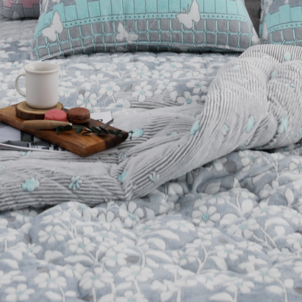 밍크 극세사 5미리 알러지케어 먼지없는 따뜻한 두꺼운 겨울 극세사 차렵 이불 SS