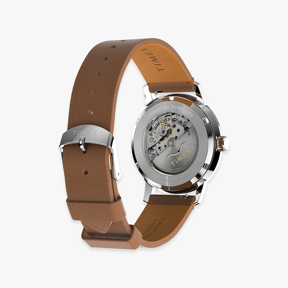 타이맥스 멀린 오토매틱 브라운 레더스트랩 남성시계 40mm TW2W59300 이미지 8