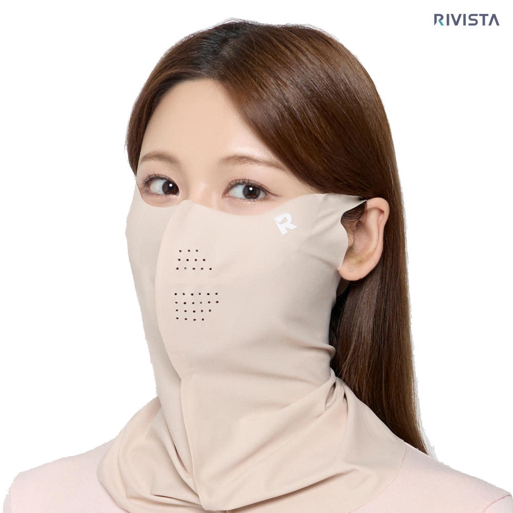 리비스타 골프 자외선차단 마스크 / 기미 주근깨 두건 얼굴햇빛가리개 자전거 스포츠 테니스 - 메인 이미지