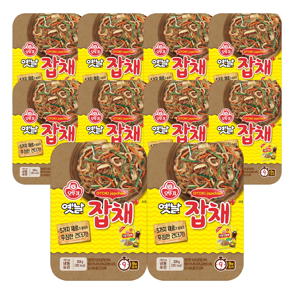 오뚜기 옛날잡채 328g, 10개 - 상품 이미지