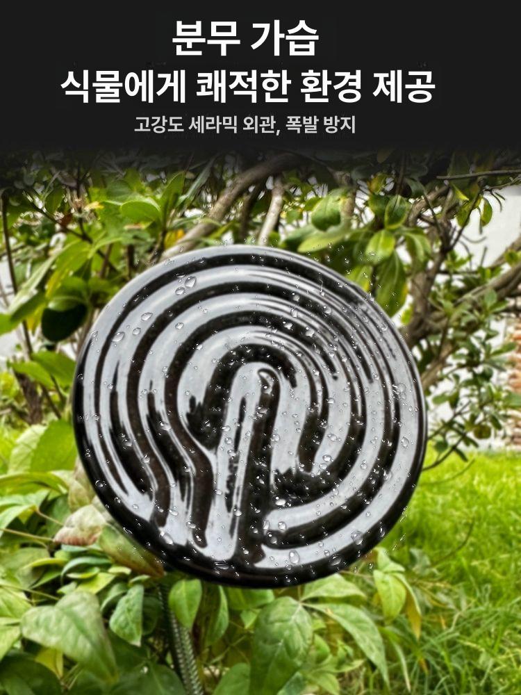 비닐하우스 조립식 히터 식물 온실 소형 이동식 자재 창고 야외 온실하우스 원예 키우기 75W주파수스위치 식물 온도조절 난방등 - 상세 이미지 3