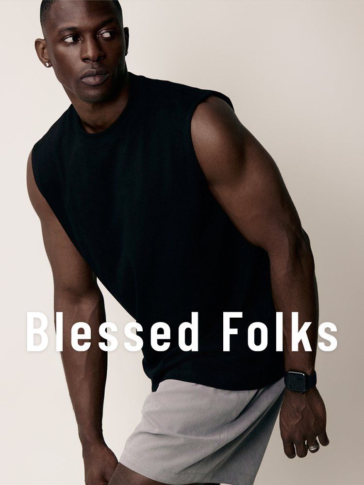 Blessed Folks 남성 스포츠 민소매 나시 짐웨어 트레이닝 런닝 - 상세 이미지 5