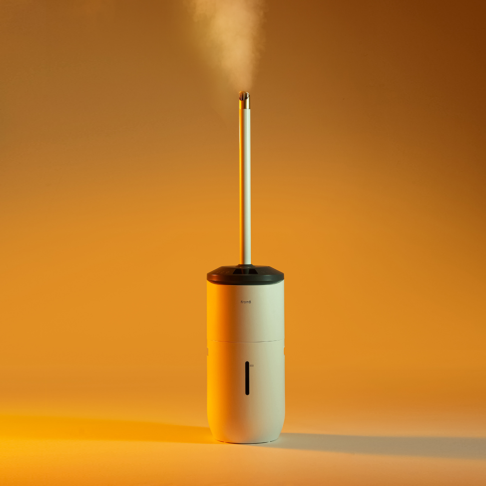 [초음파+가열식 하나로] 프롬비 몬스터2 자동회전 복합식 가열식가습기 FF256 화이트