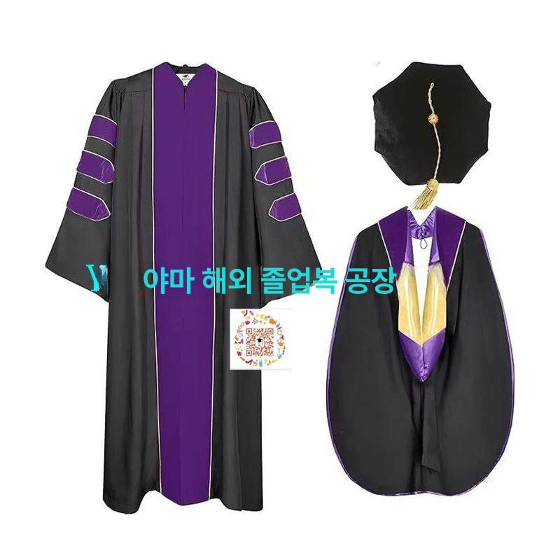 박사가운 학사모 세트 학사복 목사 대학교 졸업 의상 스타일9 XS - 상세 이미지 5