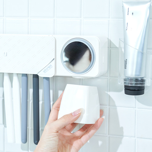 유토렉스 프리미엄 더블케어 UV 히팅건조 듀얼 칫솔살균기