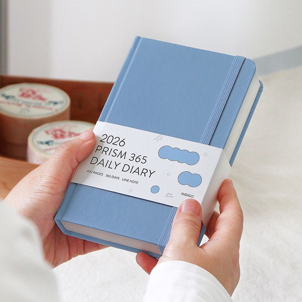 데일리다이어리 2026 인디고 프리즘 노트 26년 일기장 365 일간 미니 - 상품 이미지