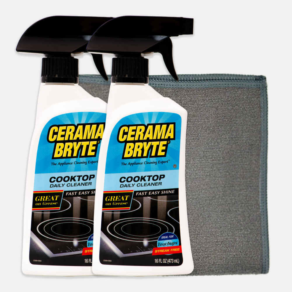 세라마브라이트 인덕션청소 클리너 세정제 데일리클리너 분무형 세제 2개+극세사행주 제품 이미지