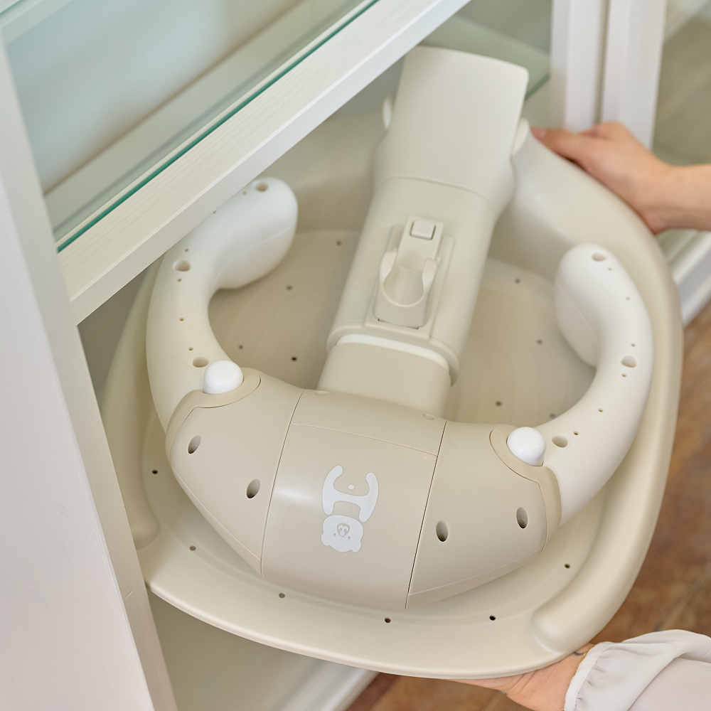 허그아이 접이식 살끼임방지 아기 샤워핸들