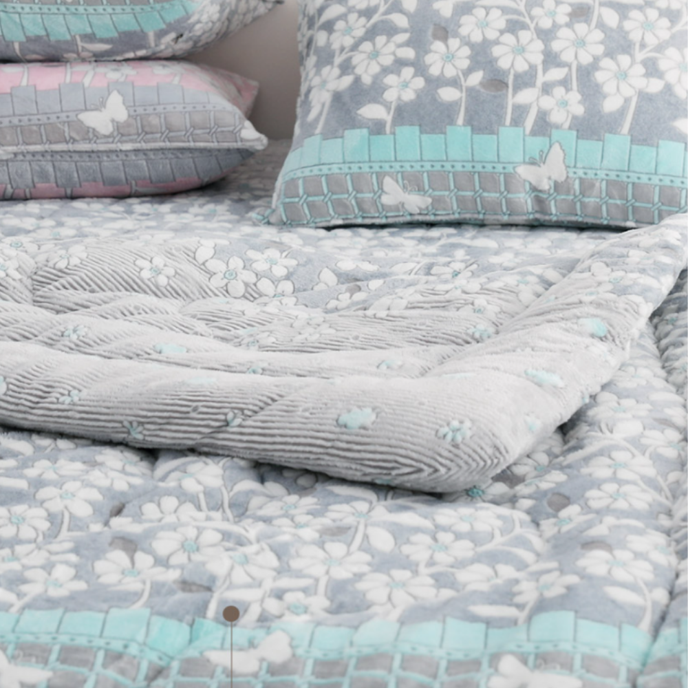 밍크 극세사 5미리 알러지케어 먼지없는 따뜻한 두꺼운 겨울 극세사 차렵 이불 SS