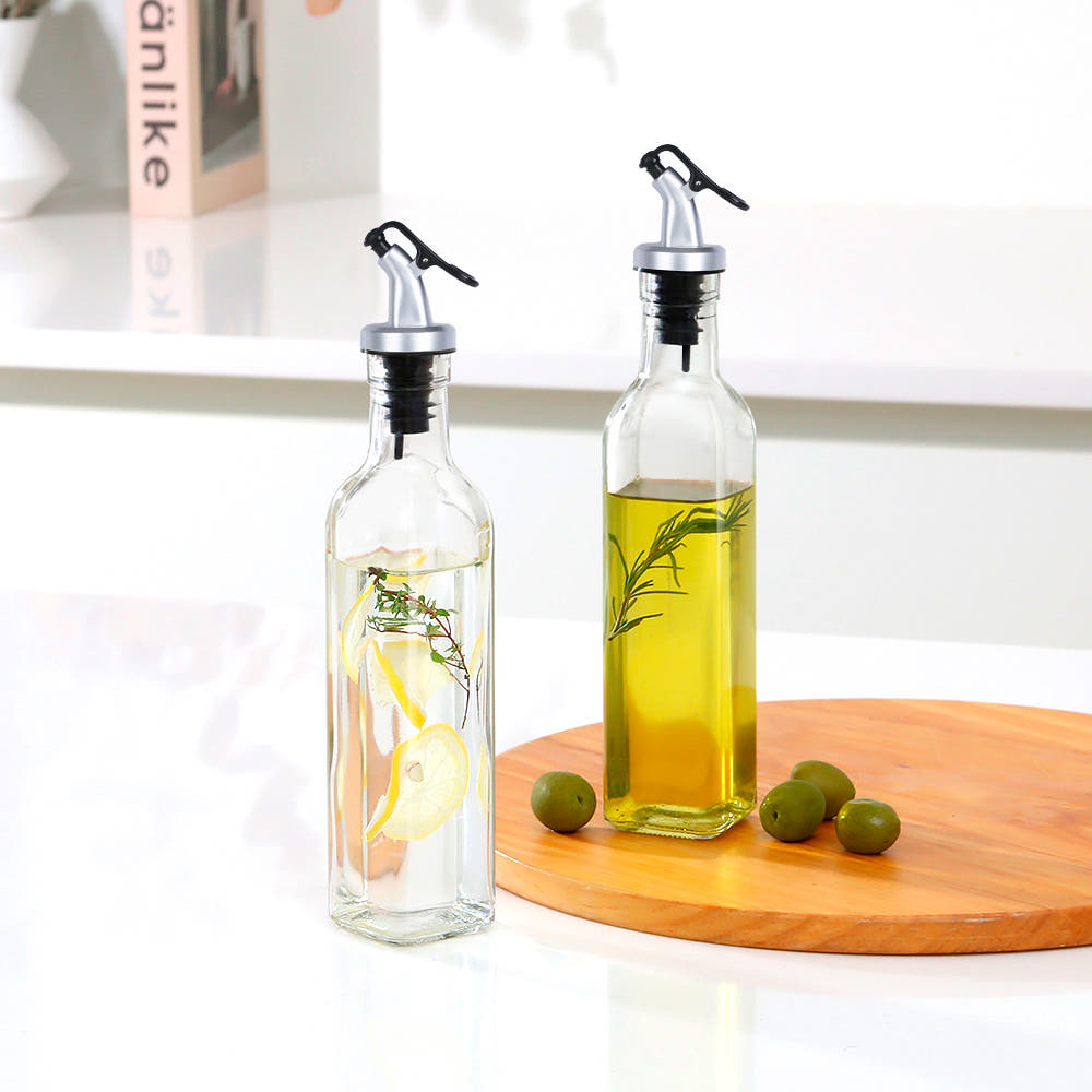 키텐실 by시노글라스 간장병 참기름병 사각 오일병 250ml