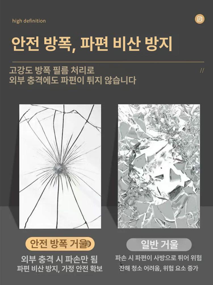 아크릴 전신거울 벽걸이 인테리어 거울 직각 60x150cm - 상세 이미지 2