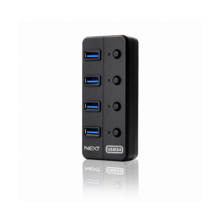 (이지넷) 4포트 USB3.0 허브NEXT-704U3 유전원 /컨트롤러