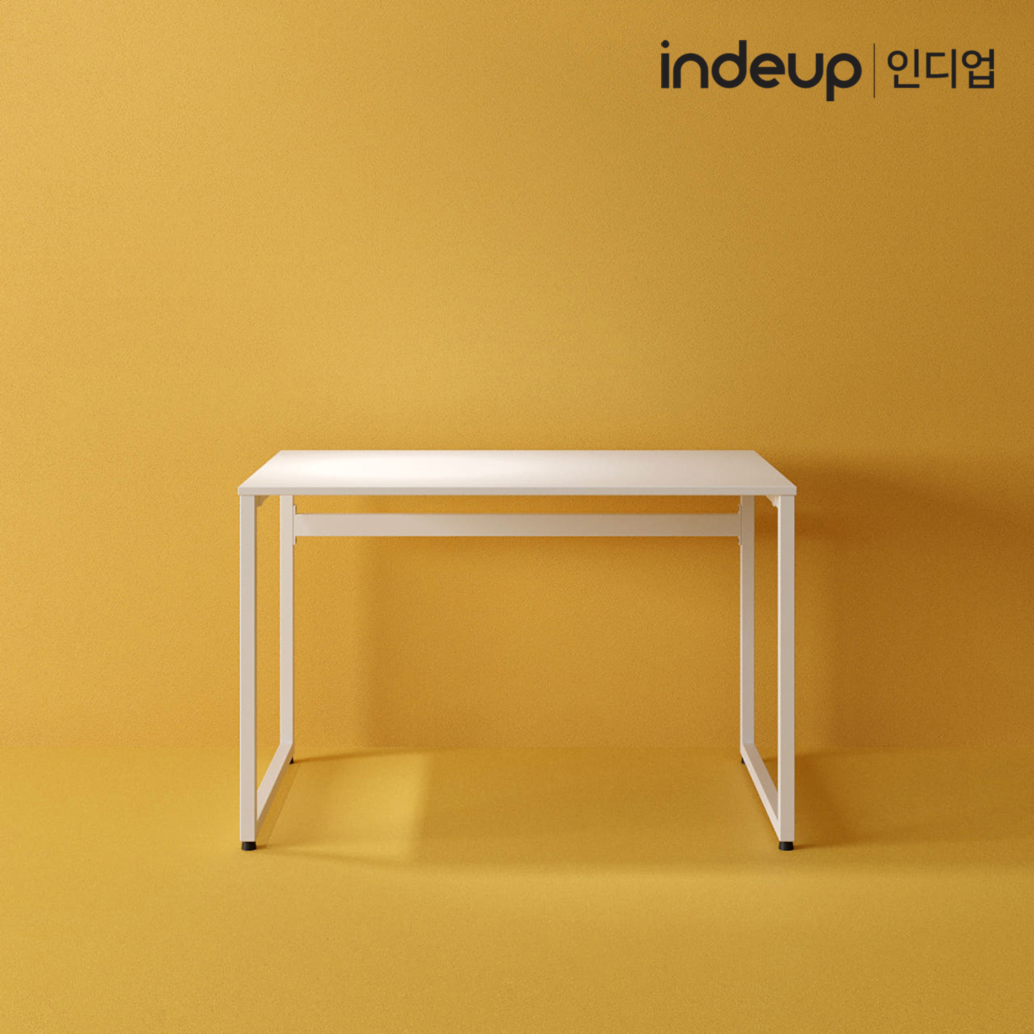 인디업 1100 일자형 책상 컴퓨터책상 학생 슬림 좁은 공부방 원룸 1인용 노트북 - 상품 이미지