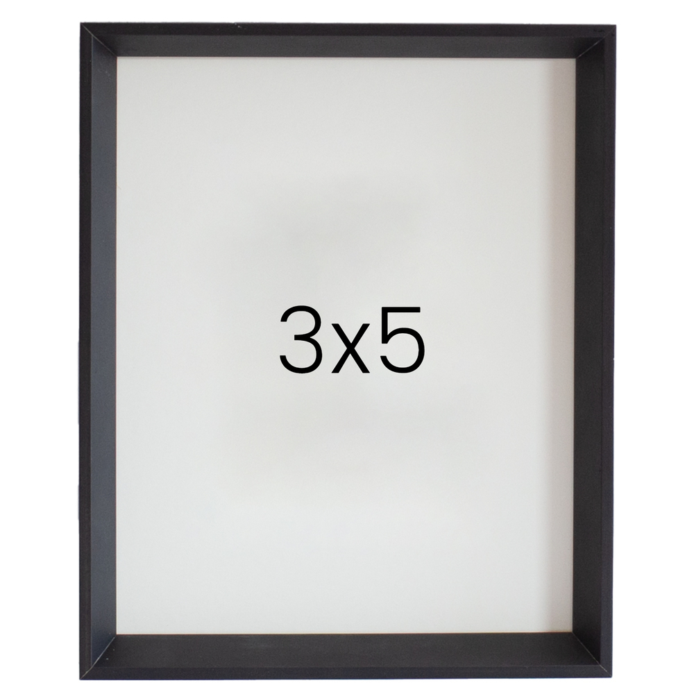 5mm트윈 나무액자 사진액자 웨딩 포토테이블 인화 탁상 소형 3x5 76x127mm, 블랙 - 메인 이미지